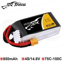 Tattu Lipo Battery 14.8V 850mAh Lipo 4S 75C Racing Battery XT30 Plug for 100-180 Size FPV Drone Quadcopter Helicopter 2024 - buy cheap