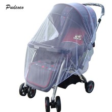 Pudcoco 1X Whtie Stroller Pushchair Mosquito Insect Net Mesh Buggy Cover for Baby Infant Outdoor protect 2018 2024 - buy cheap