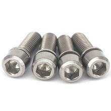 4 PCS M6x18mm Ti GR5 Titanium Column Head Bolts & Washer For Bicycle Crank 2024 - buy cheap