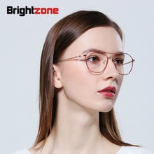 Shine Zone-gafas redondas de Metal para miopía para mujer, lentes ópticas de alta calidad, graduadas, de marca 2024 - compra barato