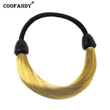 Women Elastic Hair Tie Wig Ponytail Patchwork Casual, Party, Street, Office, etc. Holder Hair Bands Accessories 2024 - buy cheap