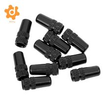 10Pcs MTB Bike Bicycle Aluminum Alloy Presta Valve Cap Dust Cover  for Added Grip Cycling Bicycle Parts -Black 2024 - buy cheap