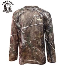 Wholesale Summer and Autumn Men's Camouflage Long Sleeve T Shirt Hunting Camo Men Shirt Tactical Military O-neck Base Layers 2024 - buy cheap