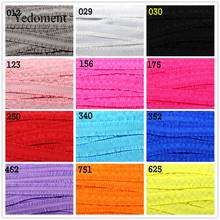 17072103,new arrival 5/8'' 16mm 10 yards lace flowers solid elastic ribbon foe ribbons DIY handmade hair accessories 2024 - buy cheap