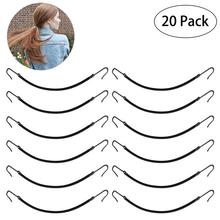 10/20 Pcs Hair Styling Hair Braid Black Hair Accessories Women's Fashion Elastic Hair Ponytail Hooks Headband Rubber Bands 2024 - buy cheap