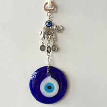 JX-LCLYL Wall Hanging Turkish Elephant Blue Evil Eye Amulet Glass Charm Home Decor 2024 - buy cheap