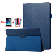 Case For Samsung Galaxy Tab A A2 2018 10.5 inch T590 T595 T597 SM-T590 Cover Slim Folding Stand Flip PU Leather funda + Flim+Pen 2024 - buy cheap