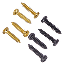 100 peças ferro tuning peg parafusos para guitarra acústica elétrica baixo preto ouro 2024 - compre barato