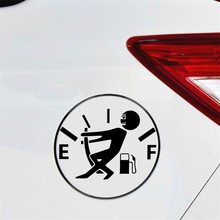 Etiqueta do carro medidor de combustível vazio adesivos de alto consumo decalque de gás vinil engraçado estilo do carro dos desenhos animados gráfico 2024 - compre barato