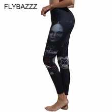 2019 sexy mulheres imprimir elástico na cintura estiramento fino legging secagem rápida respirar calças de fitness yoga ginásio treinamento esportes apertados 2024 - compre barato