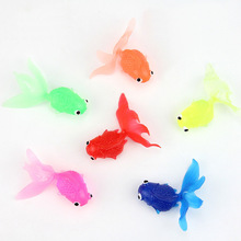 20pcs/lot 4cm Gold Fish Toys for Kids Soft Rubber Goldfish Simulation Fishing Toys for Children Educational Interactive Toys 2024 - buy cheap