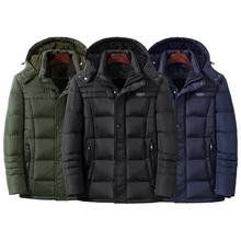 Новое мужское пальто с электрическим подогревом, зимнее уличное пальто с электрическим подогревом, умная куртка с USB зарядкой, теплая хлопковая мужская одежда 2024 - купить недорого