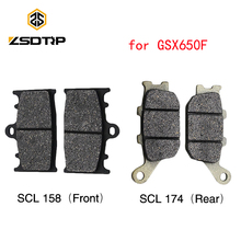 ZSDTRP for Suzuki GSX650F 2008-2014 Motorcycle Brake Pads Front and Rear Motorbike Brake Disks 2024 - buy cheap