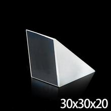 30x30x20 мм оптическое стекло треугольная призмовая линза K9 с отражающей пленкой световая спектральная физическая оптика 2024 - купить недорого