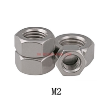 2021 Real Rushed Stainless Steel Rod Decor Wood Furniture Rivet Nut 500pcs Din934 M2 Stainless Steel Hex Nut 2024 - buy cheap