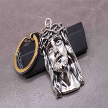 Jesus Key Chain Car Key Chain Jewelry Gift Jesus Cross Medal Car Key Chain Jesus Religion 2024 - buy cheap
