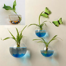 Подвесной цветочный горшок стеклянная ваза-шар террариум настенный аквариум аквариумный контейнер настенная стеклянная ваза 2024 - купить недорого