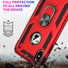 Funda de teléfono a prueba de golpes con soporte de anillo magnético para iPhone, 11 Pro, XR, XS, Max, X, 6, 6S, 7, 8 Plus 2024 - compra barato