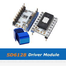 2 peças sd6128 v1.1 módulo de driver stepstick, acessórios de impressora 3d 128 microstep sd6128 driver com pico 2.2a 2024 - compre barato