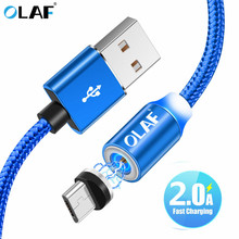 Olaf Magnetic Micro USB Cabo 1 M 2 M Tipo C Ímã Cabo de Dados Adaptador de Carregador USB Para Samsung Xiaomi iPhone XS Max 7 Tipo C Cabo 2024 - compre barato