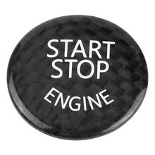 Cubierta decorativa para el botón de arranque del motor, accesorio de fibra de carbono para el chasis del BMW E, Color negro 2024 - compra barato