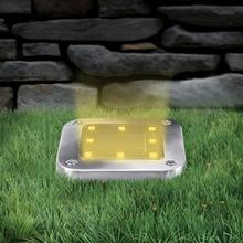 Waterproof IP65 8 LED Solar Underground Lights Stainless Steel Solar Buried Floor Light Outdoor Garden Path Ground Lights 2024 - buy cheap