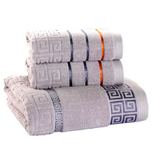 3 conjunto de toalha 100% algodão 70x140cm toalha de banho e 2 rosto toalha de mão super macio absorvente toalha de terry para adultos 2024 - compre barato