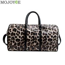 Fashion Women Sling Shoulder Handbag Large Capacity Leopard Crossbody Travel Bags PU Leather Weekend Duffel Messenger Bag 2024 - buy cheap