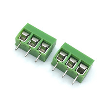 Wholesale 500pcs/lot KF301-5.0-2P 3P KF301 KF126 Screw 2Pin 3Pin 5.0mm Straight Pin PCB Screw Terminal Block Connector Green 2024 - buy cheap