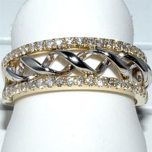 Fashion Spiral Cut Shining Zircon Gold-Color Ring Jewelry Spiral Surround Cross Rings for Women for Men Wholesale 2024 - buy cheap