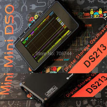Цифровой осциллограф DS203 DS212, металлический корпус DSO213 100 мс/с частотой дискретизации 4 канала DS213 Mini DSO Pocket Size 2024 - купить недорого