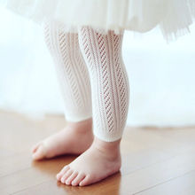 Pantimedias de punto ajustadas para niñas pequeñas, medias blancas para bebés de 0 a 2 años 2024 - compra barato