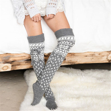 Women Girls Over Knee High Warm Stocking Fashion Ladies Knee Stockings Women High Thick Lovely Girl Knitting Long Stockings 2024 - buy cheap