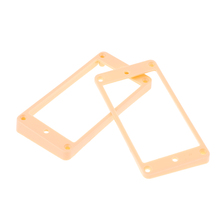 High Quality Cream Curved Neck Bridge Pickup Frame Mounting Rings For LP Electric Guitar ABS 2024 - buy cheap