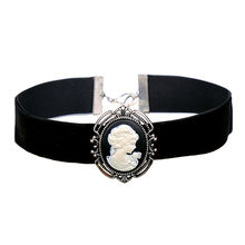 Женское бархатное ожерелье-чокер, винтажное ожерелье в стиле панк, готика, панк 2024 - купить недорого