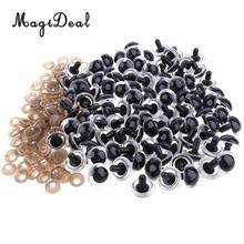 100x Plastic Clear Safety Eyes with BACKS for Bear Dog Animal DIY Doll Manufacture Craft Children Girls Toys 2024 - buy cheap