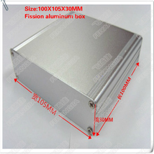 2 set of Aluminum enclosure electric project case PCB shell box 100x105x30mm DIY splitted electronics enclosure 2024 - buy cheap