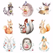 Pulaqi Wolf  Feather Stickers Thermal Girls Boys Gift Badges Washable Diy Accessory Heat Transfer Clothing Decor Patches H 2024 - buy cheap