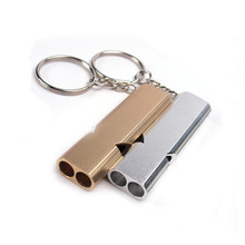 New Style Metal Whistle Explosion Sound Whistle Double-High Frequency Whistle Aluminum Alloy qiu sheng shao Outdoor Equipment Su 2024 - buy cheap