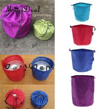Random Color Camping Tableware Pot Storage Bag Drawstring Organize Picnic Bowl 2024 - buy cheap
