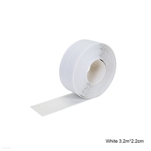 Tira de vedação de torneira, fita adesiva impermeável de pvc branco e cinza de 2.2cm x 3.2m para cozinha e banheiro, pia do banheiro, adesivo de parede 3 2024 - compre barato