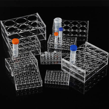 24 holes * dia 11mm Plastic Transparent Lab Test Tube Holder Clear Test Tube Rack/Shelf For Centrifugal Tube for lab supplies 2024 - buy cheap
