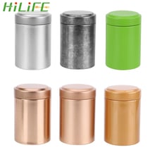 HILIFE Mini té Caddy Kung Fu té latas selladas accesorios de cocina portátil de aleación de frutas secas sello de colección latas de caja de té 2024 - compra barato