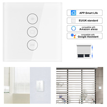 Interruptor de persianas eléctricas con WiFi, Control por voz con aplicación táctil por Alexa Echo AC110 a 250V, para Motor de persianas de límite mecánico 2024 - compra barato