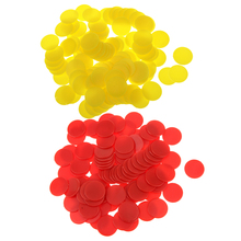 200PCS 18mm Plastic Counters Board Game Tiddly winks Teaching Aid Red Yellow Board Game Plastic Counters Chips 2024 - buy cheap