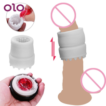 OLO Male Masturbator Portable Penis Trainer Penis Delay Massager Vagina Real Pussy Masturbation Cup Sex Toys for Men Adult 2024 - buy cheap