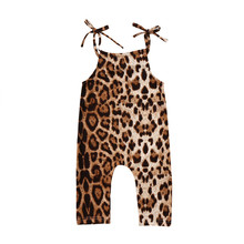 Mono de leopardo sin mangas para recién nacidos y niños y niñas, ropa de verano para niñas y bebés, Tops de una pieza para 0-2 años 2024 - compra barato