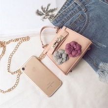 Ladies' Simple Mini Floral Handbag Shoulder Bag Chain Messenger Crossbody Bag 2024 - buy cheap