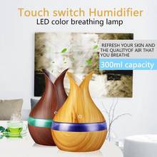 300ml Ultrasonic Air Humidifier Essential Oil Aromatherapy Cool Mist Maker For Home USB Electric Aroma Air Diffuser Wood Hot 2024 - buy cheap
