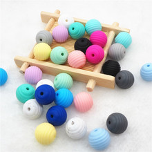 Chenkai 100pcs Silicone Spiral Teether Beads DIY Baby Shower Pacifier Dummy Teething Montessori Sensory Jewelry Making Toy Beads 2024 - buy cheap